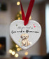 Love and a Havanese Fawn Ceramic Heart